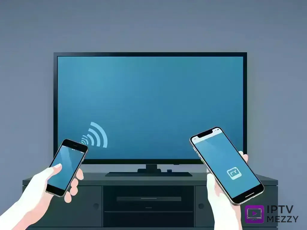 iPhone using AirPlay to stream IPTV