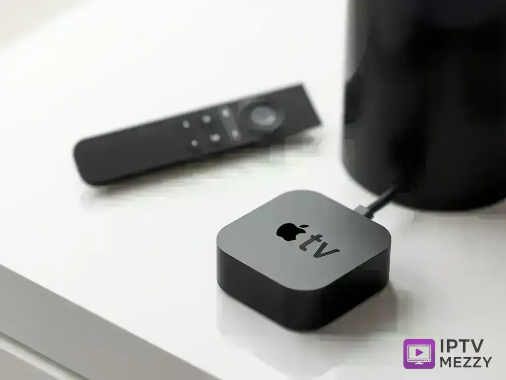Apple TV 4K device with Siri remote