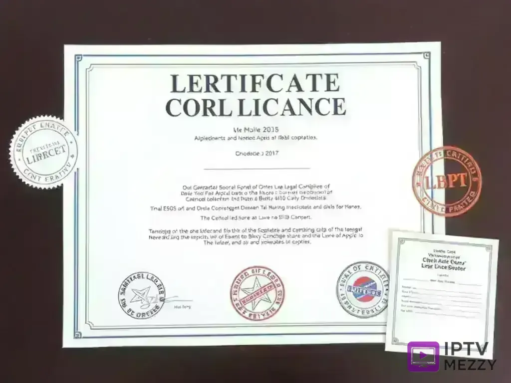Legal compliance certificate and professional setup